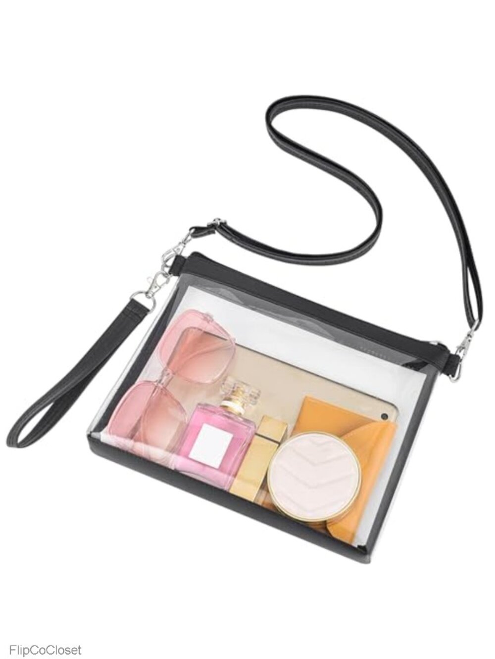 Clear Purse Stadium Approved See Through Crossbody Bag PVC